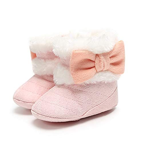 Botas de Bebés Unisexo Zapatos Primeros Pasos Invierno Soft Sole Botas Suaves de Nieve de Suela 0-18 Meses