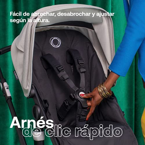 Bugaboo Fox 3, nuestro sistema de viaje 2-en-1 más cómodo: carrito todoterreno, capazo con ventilación avanzada, chasis grafito, capazo y capota Grey Melange