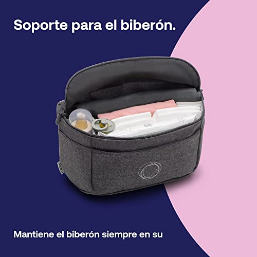 Bugaboo Organizador de carrito con múltiples bolsillos de fácil acceso, accesorio imprescindible para todos los artículos esenciales de tu bebé en Grey Melange