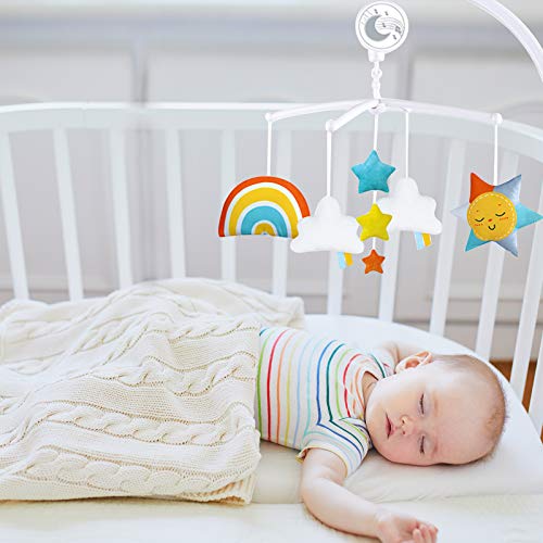 Campana de Cuna Con Música Para Bebé, Colgante Para Cochecito de Bebé Con Campana, Regalo Para Bebé, Regalo Para Niño y Niña Recién Nacido, Decoración Para Cama de Bebé