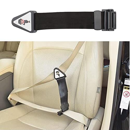 Coche Hebilla de Seguridad AMONENZ Negro Ajustador de Cinturón de Seguridad, Coches Funda para Cinturón Ajustables, Adecuado para Adaptador de Cinturón de Seguridad de Coche