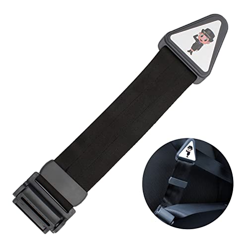 Coche Hebilla de Seguridad AMONENZ Negro Ajustador de Cinturón de Seguridad, Coches Funda para Cinturón Ajustables, Adecuado para Adaptador de Cinturón de Seguridad de Coche