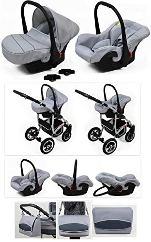 Cochecito de bebe 3 en 1 2 en 1 Trio Isofix silla de paseo New L-GO 2 by SaintBaby Light Pink 3in1 con Silla de coche