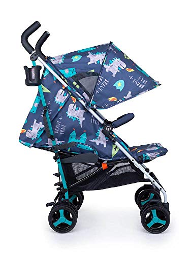 Cosatto Supa 3 Pushchair – Lightweight Stroller from Birth to 25kg | Compact Fold, Large Shopping Basket, Footmuff (Dragon Kingdom)