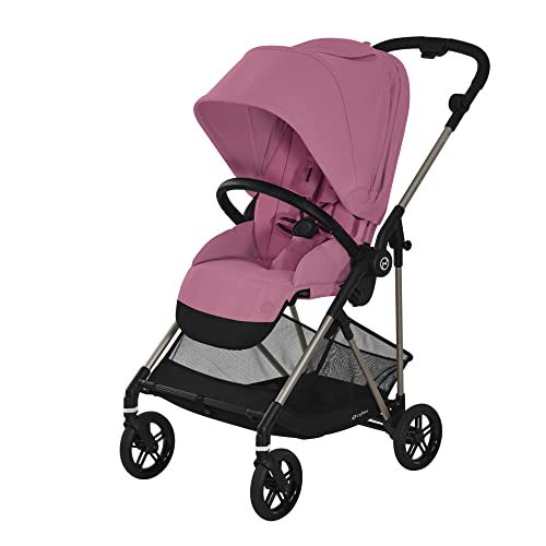 CYBEX Gold Melio Cochecito, Desde nacimiento hasta aprox 3 años (máx. 15 kg), Ultraligero (solo 6,0 kg), Magnolia Pink