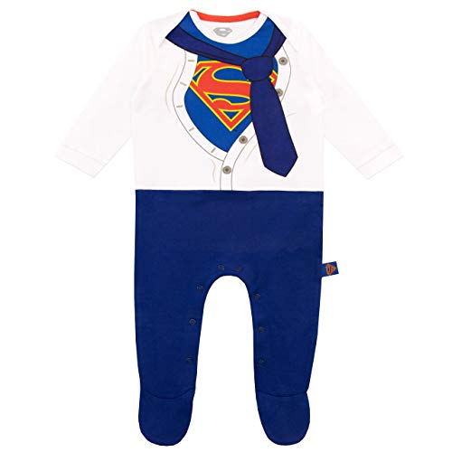 DC Comics Pijama Entera para Niños Bebés Superman Azul 12-18 Meses