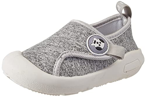 DEBAIJIA Zapatos para Niños 1-4T Bebés Caminata Zapatillas Transpirables Malla TPR Material Antideslizantes Niñas Pequeños Encantador Moda(Gris-28)