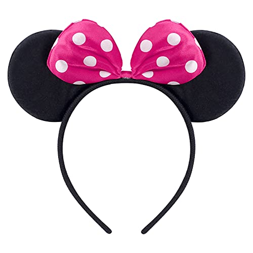 Disfraz de Minnie Mouse de manga corta para bebé, camiseta, falda de tutú y diadema, 3 piezas, disfraz de Minnie Mouse