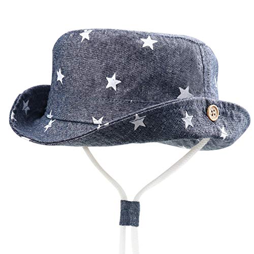 DRESHOW Unisexo Bebé Niña Niño Sombrero de Sol Verano Algodón Ajustable Pescador Gorra Protección de Sol Anti UV Para Exteriores/Natación/Playa/Piscina UPF 50+