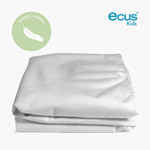 Ecus Kids Soft 3 en 1 - Protector colchón , Blanco, 75x52