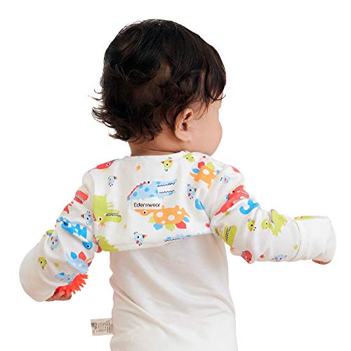 Edenswear Manguitos con infusión de zinc para niños con eczema, elefante, 12 Meses