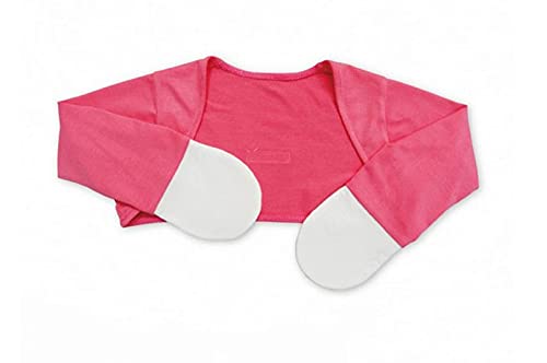 Edenswear Manoplas con infusión de zinc para niños con eczema, Rojo fucsia, 6 Meses