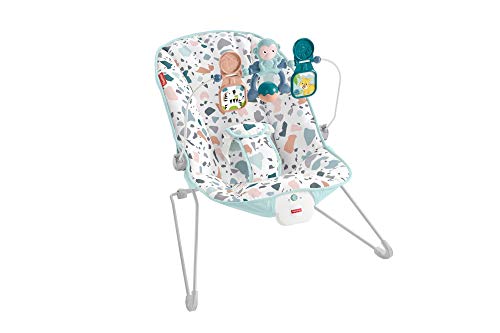 Fisher-Price GWD38 - Terrazzo Bouncer, Hamaca con Vibraciones Relajantes Para Bebés 0+ Meses (Mattel GWD38)