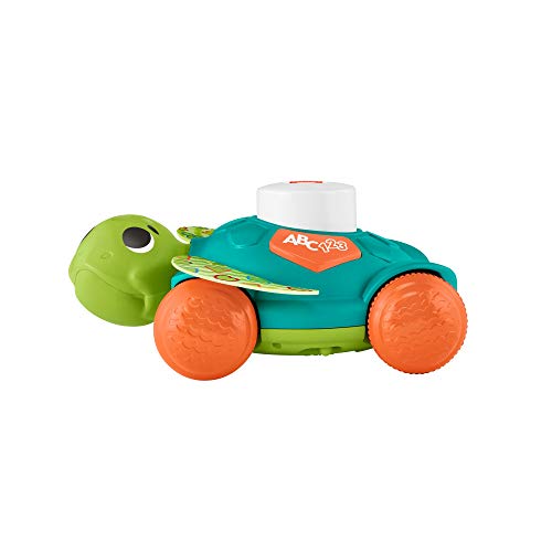 Fisher-Price Linkimals Tortuga sienta y gatea, juguete para bebés con luces y sonidos +9 meses (Mattel GXK31)