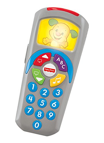 Fisher-Price - Mando a Distancia Perrito, Juguete Electrónico Bebé +6 Meses (Mattel DLD35) + - Bloques Infantiles, Juguete Bloques Construcción para Bebé +6 Meses (Mattel FFC84)