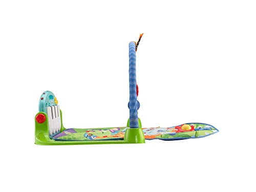 Fisher-Price Rainforest Piano-Gym - Manta de Juego parBebé (Mattel BMH49) + Móvil ositos voladores, juguete de cuna proyector para bebé (Mattel CDN41)