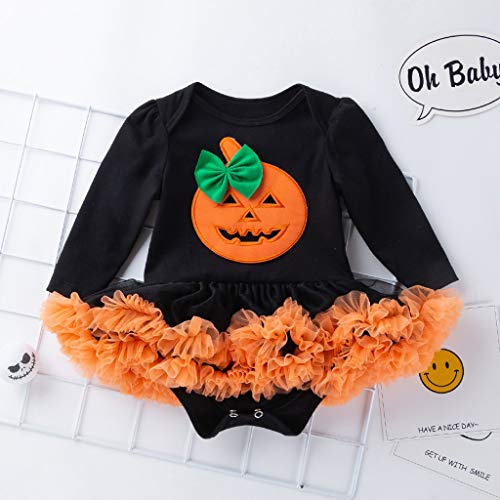 Fossen Kids Disfraz Halloween Bebe Disfraces - Traje Halloween Bebe - Ropa Bebe Niña Otoño Invierno Fossen Recién Nacido Niña Peleles Monos de Manga Larga