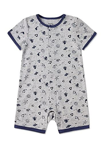 Froerley Pelele Bebé Niño Verano, Bodies Bebe Manga Corta, Ropa Bebe Niño 0-3 Meses, Mono Bebe Pijama Niños (2 pcs)