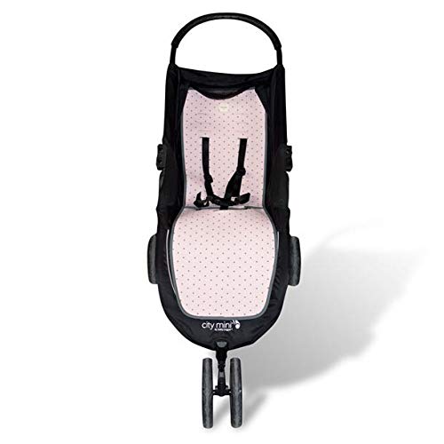 Fundas BCN ® - F61 - Colchoneta para Baby Jogger City Mini®, City Mini 3 ®, City Mini 4 ® - Diversos estampados (Little Fun Peach)