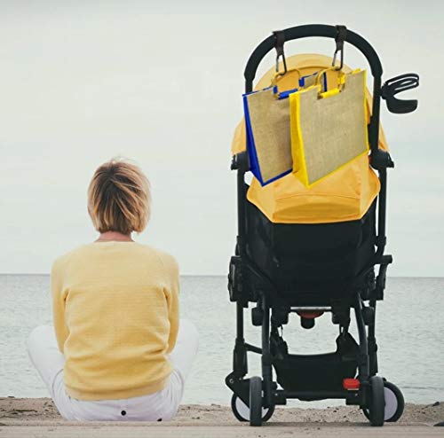 Ganchos Carrito Bebé Universal - Ganchos para Silla de Paseo - Para colgar - Ganchos de carro para bolsa de bebe, Color negro.