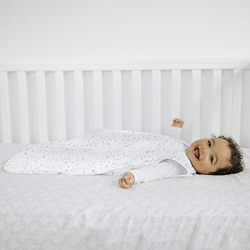 Halo® SleepSack® - Saco de dormir para bebé, 0,5 tog, 100% algodón, Midnight Moons Saco de dormir para recién nacidos, manta portátil para mayor seguridad, unisex, para niños y niñas, 6-18 meses