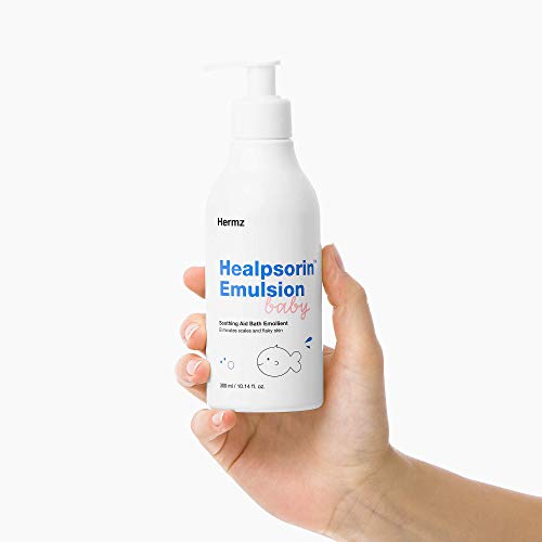 Healpsorin - Tratamiento de emulsión para eczema y cuna para bebé: caléndula, almendra dulce y sandía - Emulsión suave para el baño de bebé, combate las bacterias y restaura la barrera de la humedad