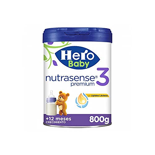 Hero Baby Leche Premium 3 - Para niños a partir de 12 meses - Pack de 6 x 800 gr