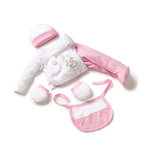 Interbaby Set Regalo Bebé 5 Piezas, modelo Elefantito, rosa