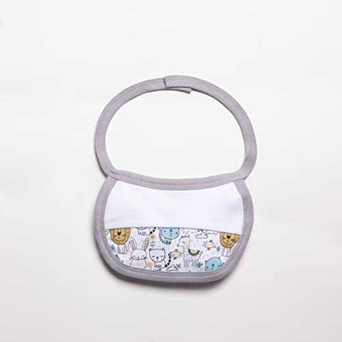 Interbaby SET06-31 - Set Regalo 5 Piezas Modelo Animalitos Gris, unisex