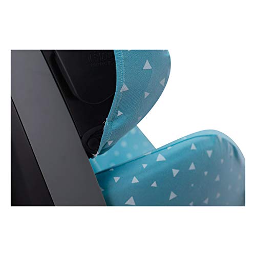 JANABEBE Funda para RECARO Zero, i-Size, Recaro Optiafix (Blue Sparkles)