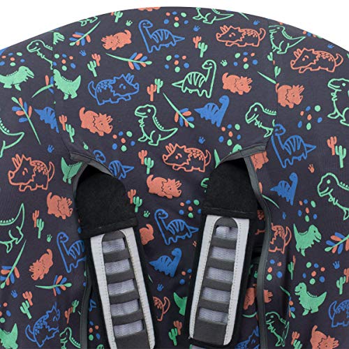 JANABEBE Funda Universal para Silla de Coche Grupo 1-2-3 Sin cabezal (Happy Dino)