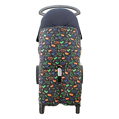 JANABEBE Saco para Stokke Xplory, cam cubo, Quiny mood (Happy Dino, ALGODON)