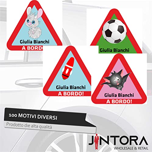 JINTORA Etiqueta de Nombre - Bebé niño a Bordo - con el Nombre Deseado - Adhesivo Adhesivo - 020 - Chargeur de camion - 15x14 cm para niños, Autos, Autos, Ventanas traseras - Pegatinas Personalizadas