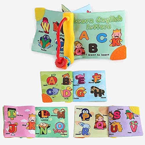 JJJ GCX Tranquila Infantil Libros Libros 3D Tela Actividad de Aprendizaje sensorial Libros temprano del Desarrollo cognitivo Libro de paño de los niños Juguetes de Navidad Exquisito