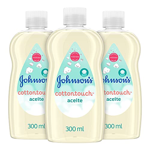 Johnson's Baby CottonTouch Aceite corporal a base de algodón puro - 3 x 300 ml