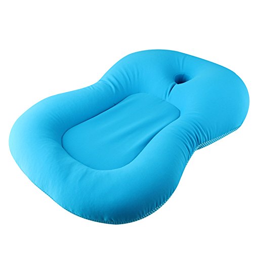 Jourad Almohada de Baño para Bebé Almohadilla de Baño para Bebé Cojín de Baño para Bebé Soporte para Baño Recién Nacido Almohada Antideslizante para Bañera para Bebés de 0 a 6 Meses