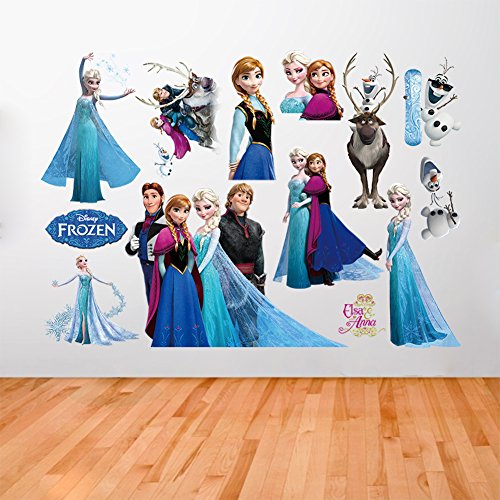 Kibi Stickers Infantiles Frozen Adhesivos Pared Decorativos Pegatinas De Pared Frozen Para La Habitación Niños Decoración De Pared Dormitorio Bebe Pegatinas De Pared Extraíble