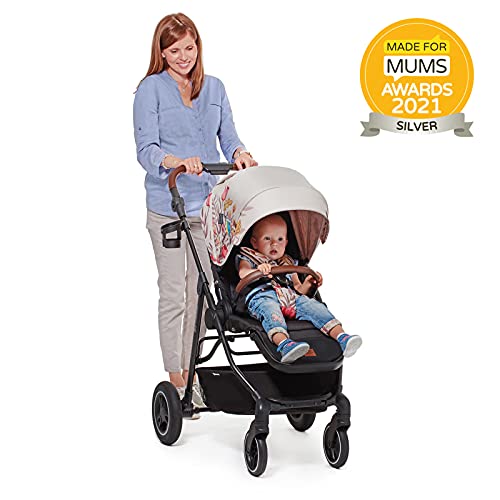 kk Kinderkraft Silla de Paseo Ligera ALLROAD, Suspensión, Protección UV 50+, Gris