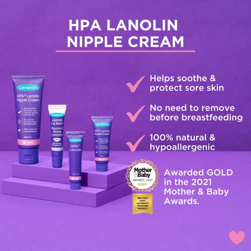 Lanolina HPA Lansinoh - Crema para pezones (3 x 7 ml)