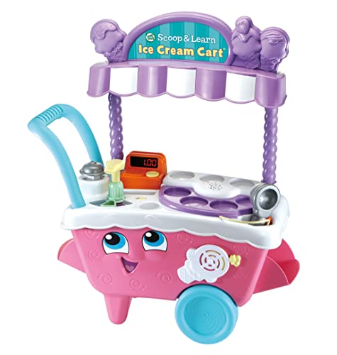 LeapFrog- Carrito de Helado Scoop & Learn, Color Rosa (Vtech Electronics 600753)