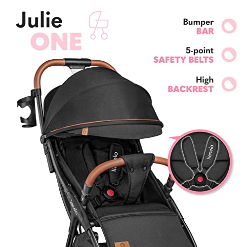 LIONELO Julie One Carrito 51 x 75 x 103 cm Para menores hasta 22kg 0-48M Regulación del respaldo Plegado sencillo Ruedas resistentes con amortizadores Cesta para compras Verde