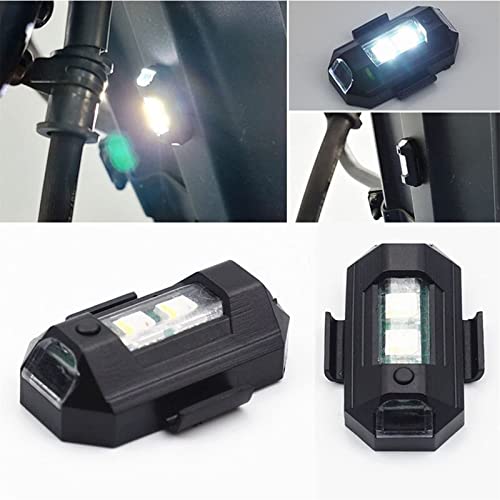 Luz estroboscópica de dron, iluminación anticolisión magnética, luces LED de 4 colores, luz de señal nocturna, luces estroboscópicas de avión LED recargables para el paseo más fresco al aire libre