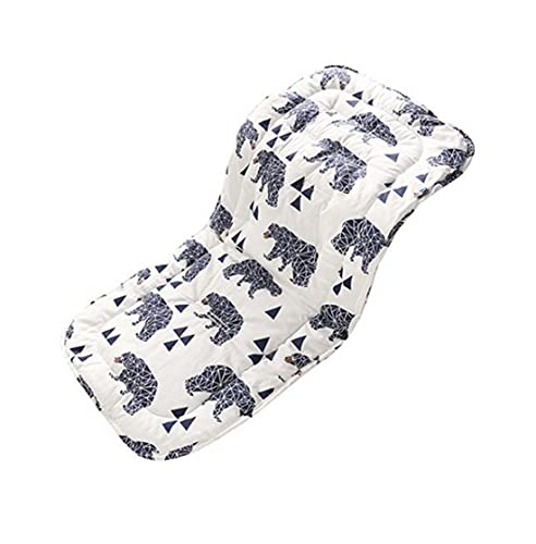 LXLUOO Funda de asiento para cochecito, colchoneta para cochecito, almohada para niños, almohadilla universal para asiento para cochecito y asiento de coche (C)