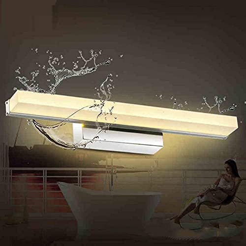 LZLYER Luz de Pared Luz de Espejo de Tocador Luz de Espejo Impermeable, Luz de Maquillaje Luces de Tocador para Luz de Pared Tira de Accesorio de Iluminación para Tocador,Luz Neutra,40Cm (16 Pulgadas