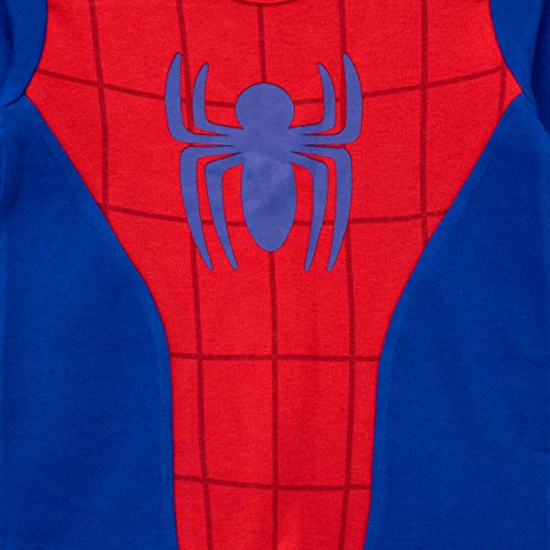 Marvel Conjunto Pijama Entera con Gorro para Niños Bebés El Hombre Araña Azul 3-6 Meses