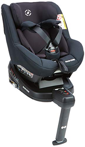 Maxi-Cosi Beryl, Silla coche Isofix Grupo 0+, 1, 2, contramarcha y reclinable, crece con el niño desde nacimiento hasta 7 años, Color negro (essential black)