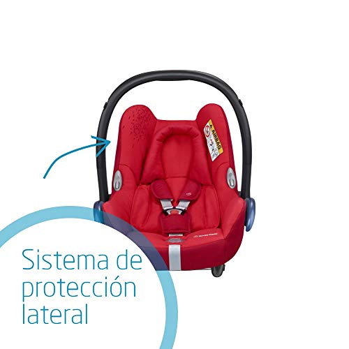 Maxi-Cosi CabrioFix Silla de Coche Grupo 0+ (0-13 kg), desde el Nacimiento hasta 12 Meses approx, Rojo (Vivid Red), 66 x 44.5 x 57 cm