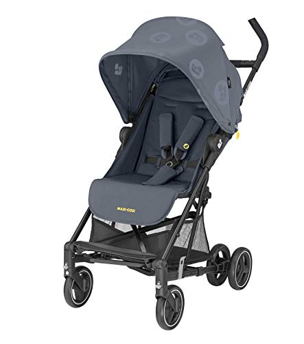 Maxi-Cosi Mara Cochecito de 0 meses a 22 kg, plegable y ligero 6.7 kg, reclinable con posición para dormir, plegado compacto, color brave graphite