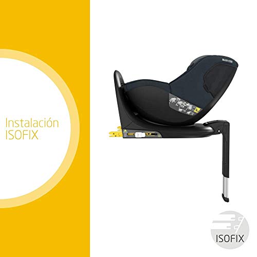 Maxi-Cosi Mica Up, Silla De Coche Giratoria 360° Isofix, Silla Auto Reclinable Y Contramarcha, Desde 4 Meses Aprox Hasta 4 Años, 61-105cm, 18kg, Grey, Gris