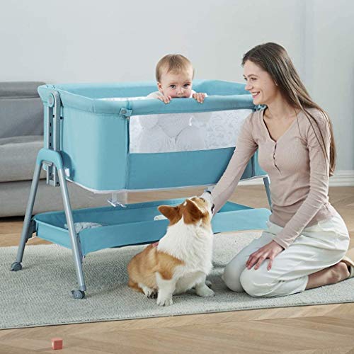 Minicuna Colecho con Cesta Star Ibaby Plus - Regulable 6 Alturas. Reclinable - Nuevo Modelo 2021 (Gris)